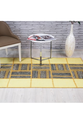 Patchwork El Dokuma Anadolu Halısı – Spring (431012701) Sarı