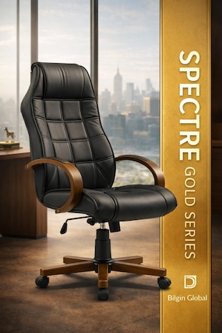 Spectre Premium Yönetici Ofis Ve Büro Koltuğu Anatomik Tasarım Lüks Oturum Konforu Siyah