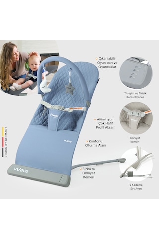 Huggy Wave Bebek Hareket Ettikçe Sallanabilen Müzikli Anakucağı