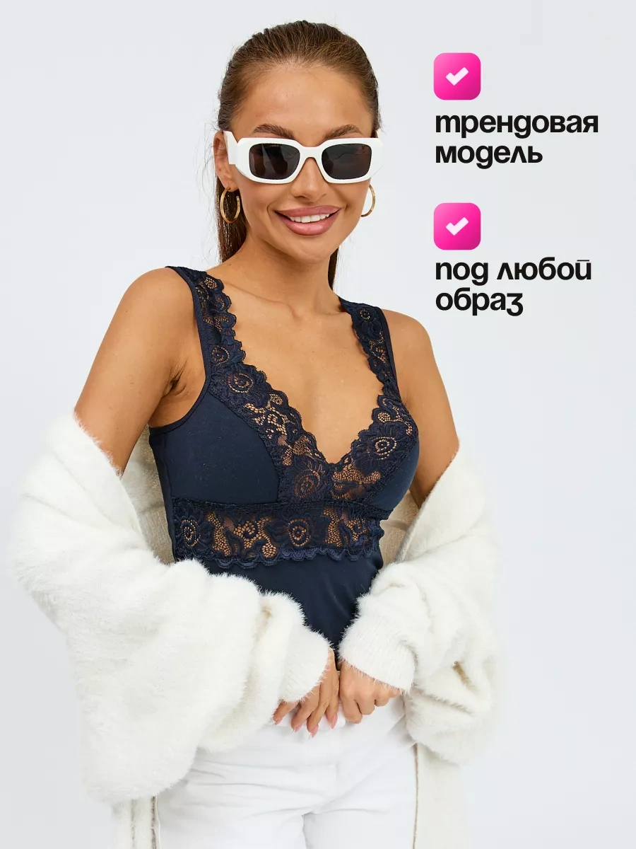 Divamore Dantel İç Giyim Ceket Altı Body 165819416 Mavi