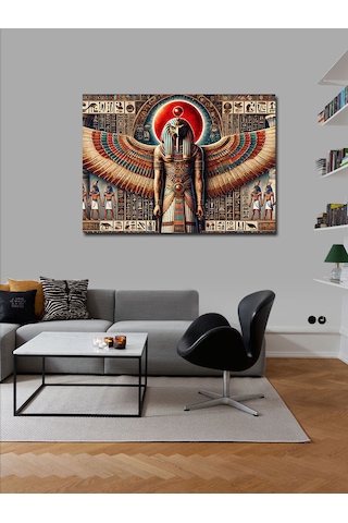 Kanvas Tablo Antik Mısır Ve Tanrılar 100cmx140cm