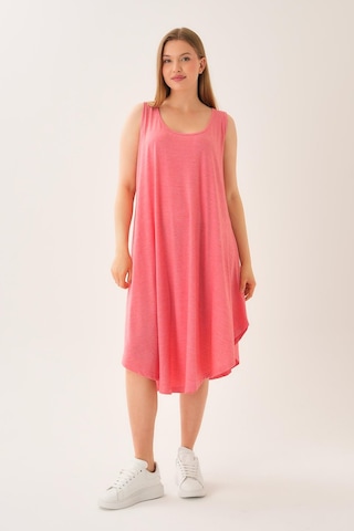 Alexandergardi Asimetrik Kesim Kolsuz Elbise B23-00114 Pembe