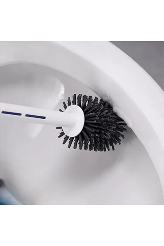 Home Deterjan Hazneli Silikon Tuvalet Fırçası Çok Renkli