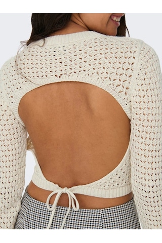 Only Onlmaura Lıfe Ls Back Detaıl O-neck Knt Kadın Beyaz Kazak - 15318340 Beyaz