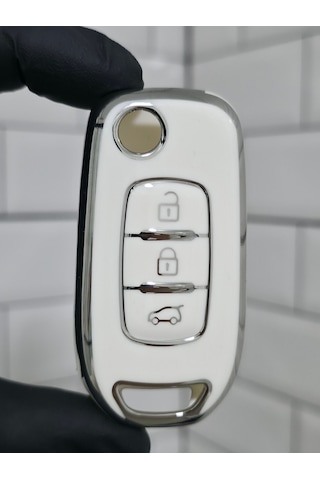 Renault Megane 4 Clio 5 Captur Kadjar Symbol Anahtar Kılıfı Siyah