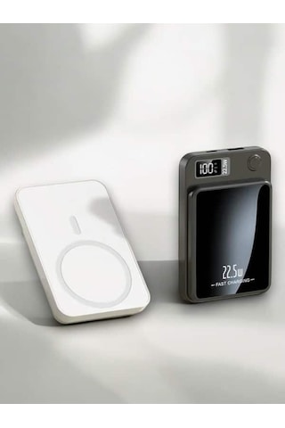 Geniş Uyumluluklu 10.000 Mah Magsafe Kablosuz Hızlı Şarj Powerbank Çok Renkli