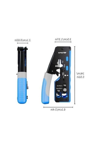 Besthome1 Dream011 Wq04s-37022 Woputopus Rj45 Sıkma Aracı Cat7 Cat6a Cat6 Cat5e Cat5 Modüler Fiş Bağlayıcı Ağ Kablosu Profesyo