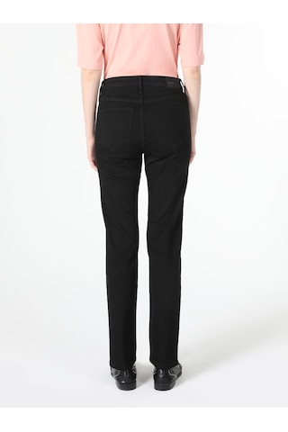 Colins 703 Carla Orta Bel Düz Paça Slim Fit Siyah Kadın Jean Pant 001