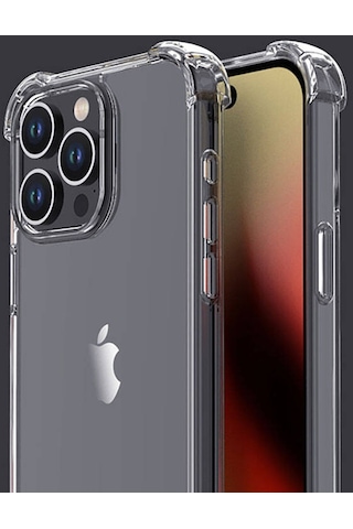 Apple Uyumlu iPhone 15 Pro Zore Nitro Anti Shock Silikon-renksiz Renksiz Renksiz