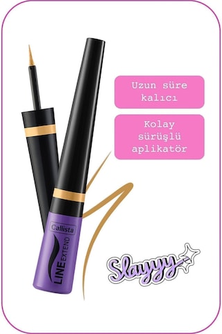 Callista Line Extend Dipliner Uzun Süre Kalıcı - 09 All The Shine - Sarı