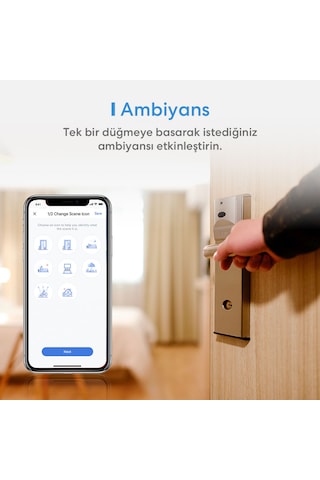 Meross Akıllı Anahtar Tuşlu Çift Yön Mss550x Apple Home Destekli
