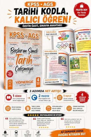 2026 Kpss Ags Başlarım Şimdi Tarih Çalışmaya Pratik Anlatımlı 4 Deneme Hediye