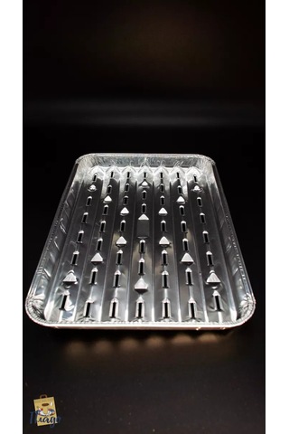 Plado Delikli Alüminyum Pişirme Kalıbı 245364152 Krom