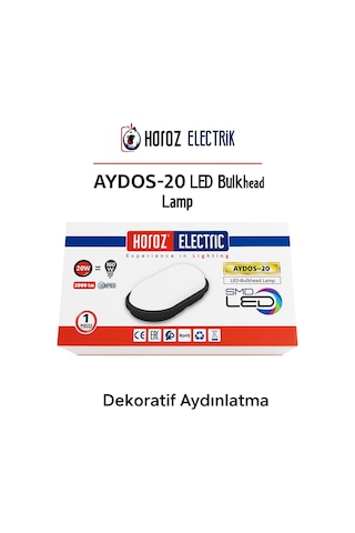 Aydos-20 Led Armatür 20w, 2000 Lümen, Ip65, Smd Led, Suya Ve Toza Dayanıklı Dış Mekan Aydınlatma