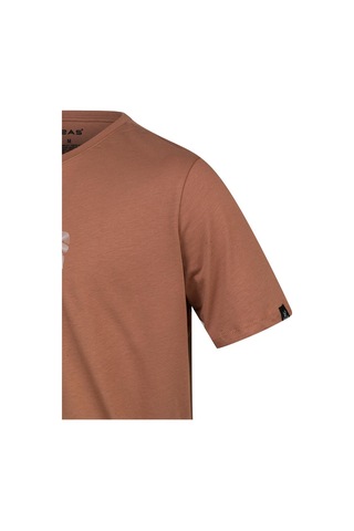2as Alex Baskılı Erkek Sıfır Yaka T-shirt 047 Kahve