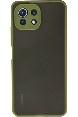 Gld-spt- Newface Xiaomi Mi 11 Lite Kılıf Montreal Silikon Kapak - Açık Yeşil