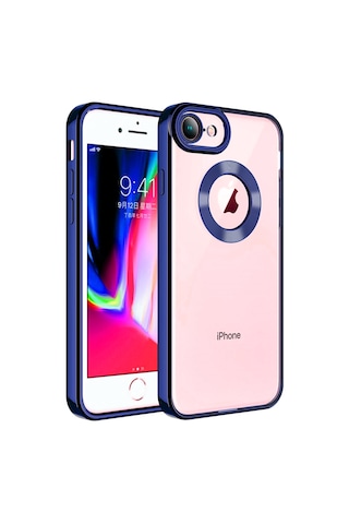 Noktaks - Apple Uyumlu iPhone Se 2022 - Kılıf Kamera Korumalı Tatlı Sert Omega Kapak - Lacivert