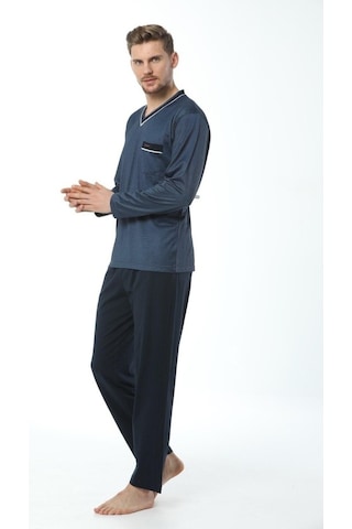 Kly 7105 Erkek V Yaka Pijama Takımı