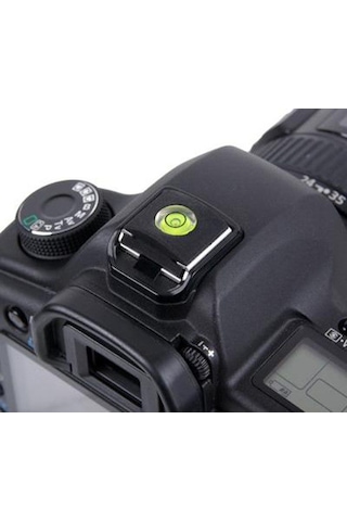 Dslr ve Slr için Su Terazili Hot Shoe (Flaş Kızağı) Kapağı