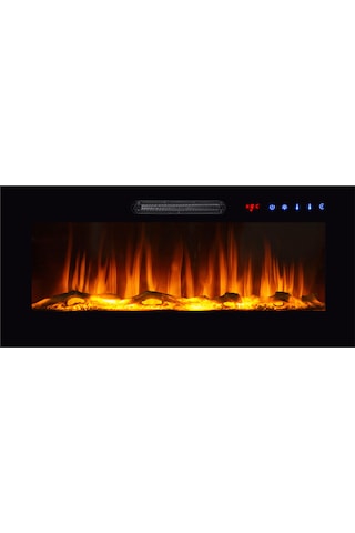 Tektes Plazma Elektrikli Şömine 8 Renkli 101 CM Alev Sesli Bluetoothlu