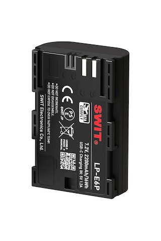 Swıt Powercell Lp-e6p Usb-c Şarjlı Kamera Bataryası 2200mah Canon Lp-e6p Uyumlu
