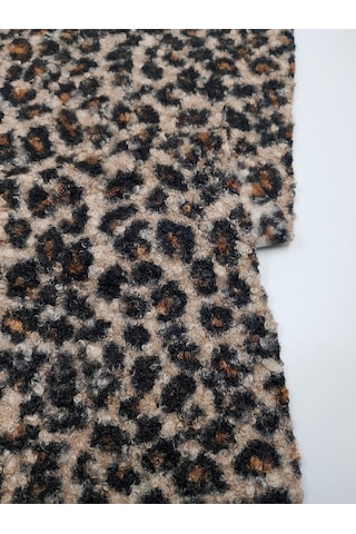 Leopar Desenli Buklet Kumaş