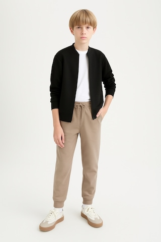 Erkek Çocuk Basic Jogger Paça Okul Eşofman Altı Ak-2350 Bej