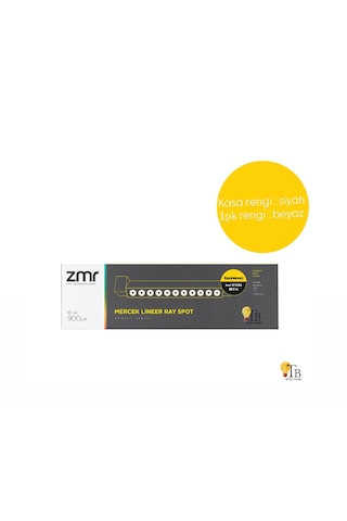 Zmr Mercekli Lineer Ray Spot 10w 900lm Siyah Kasa Lineer Led Ray Aydınlatma Beyaz
