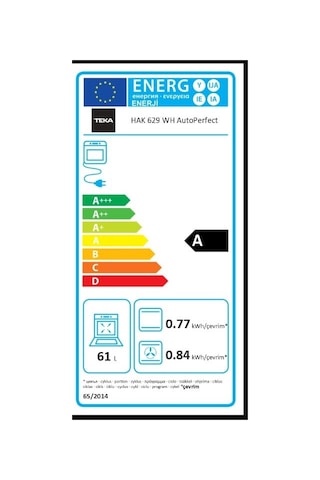 Teka HAK 629 WH 65 LT Ankastre Multifonksiyonel Dijital Ekranlı Fırın