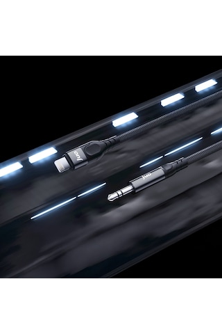 Juo Lightning To 3.5mm Jack Aux Stereo Trs Ses Kablosu 1 Metre