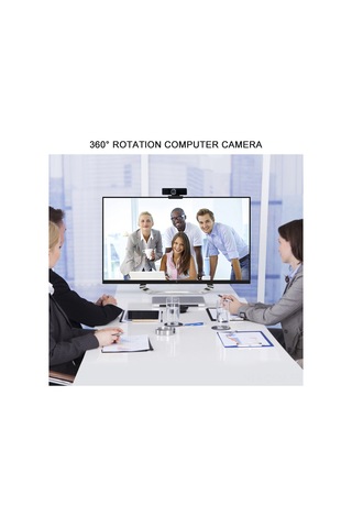 Qingmipy Usb Plug & Play Bilgisayar Kamerası, Gürültü Azaltıcı Mikrofonlu, 360 Dönebilen, Manuel Odaklama, Hd Görüntü, Ev Ve Ofis Kullanıma Uygun