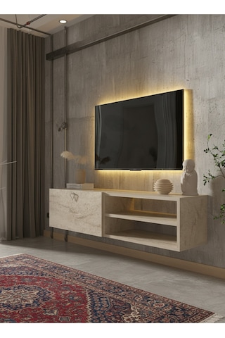 Resital Tv Ünitesi S1244-8 Traverten Traverten