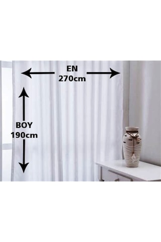 Hazır Güneşlik Perde-Ekru