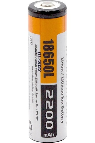 Orion 18650l 3.7v 2200 Mah Şarjlı Li-ıon Pil Başlı