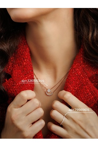 Veronika 925 Ayar Gümüş Alyans - Altın Kızarmış Şeritli 79989615 Altın