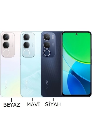 Vivo Y19s Arka Kapak Pil Kapağı Full Mavi