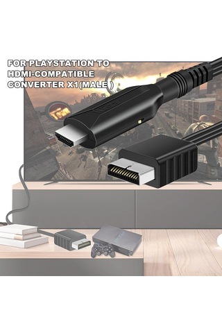 Playstation 2 Ps2 İçin Hdmı Uyumlu Adaptör Kablosu Hd Rca Av