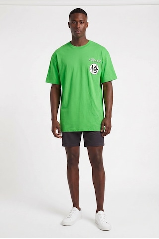Blow Up Future Gen Son Goku Yeşil Oversize Erkek T-shirt 141619 SİYAH