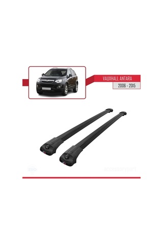 Vauxhall Antara 2006-2015 Arası İle Uyumlu Ace-1 Ara Atkı Tavan Barı Siyah