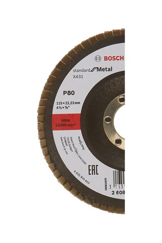 115 Mm 80 Kum Standard Seri Alox Flap Disk, Gri