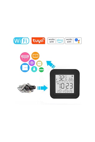 Tuya Uyumlu Sensörlü Ve Ekranlı Ir Kumanda Kontrolcüsü