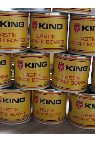 Ahmet Otomotiv Lastik Yanak Boyası Inci Beyazı 500 Gr + Bant + Fırça Komple Set