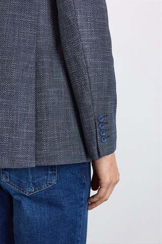 Süvari Lacivert Slim Mono Yaka Düz Pike Torba Cep Yıkamalı 6 Drop Klasik Ceket Sct2021600002-m09