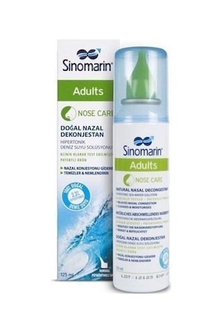 Sinomarin Adults Deniz Suyu Burun Spreyi 125 Ml