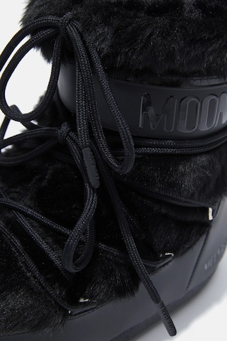Moon Boot Icon Low Faux Fur Optical Kadın Bot 80d1409390 Siyah