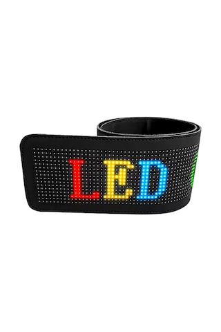 16x96 Rgb Led Matrix Panel 60 Cm Esnek Yapı Uygulama Kontrollü Kayan Yazı Ekranı Sarı