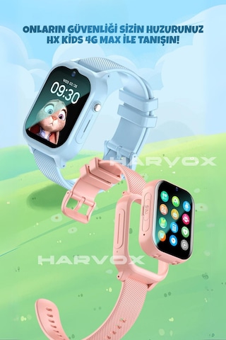 Arvonx HX Kids 4G Max Sim Kartlı Akıllı Çocuk Saati (İthalatçı Garantili)