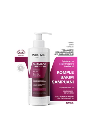 Villed'eau Yıpranmış ve Kırılan Saç İçin Komple Bakım Şampuan 400 ML
