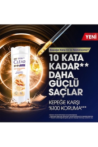 Clear Women Kepeğe Karşı Etkili Şampuan Saç Dökülmesine Karşı 350 Ml 5 Adet-246