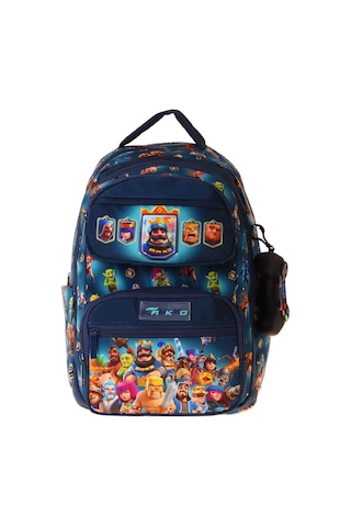 Kaukko Kids Beş Bölmeli Erkek Çocuk Boom Baskılı Lacivert İlkokul Okul Sırt Çantası - L5419